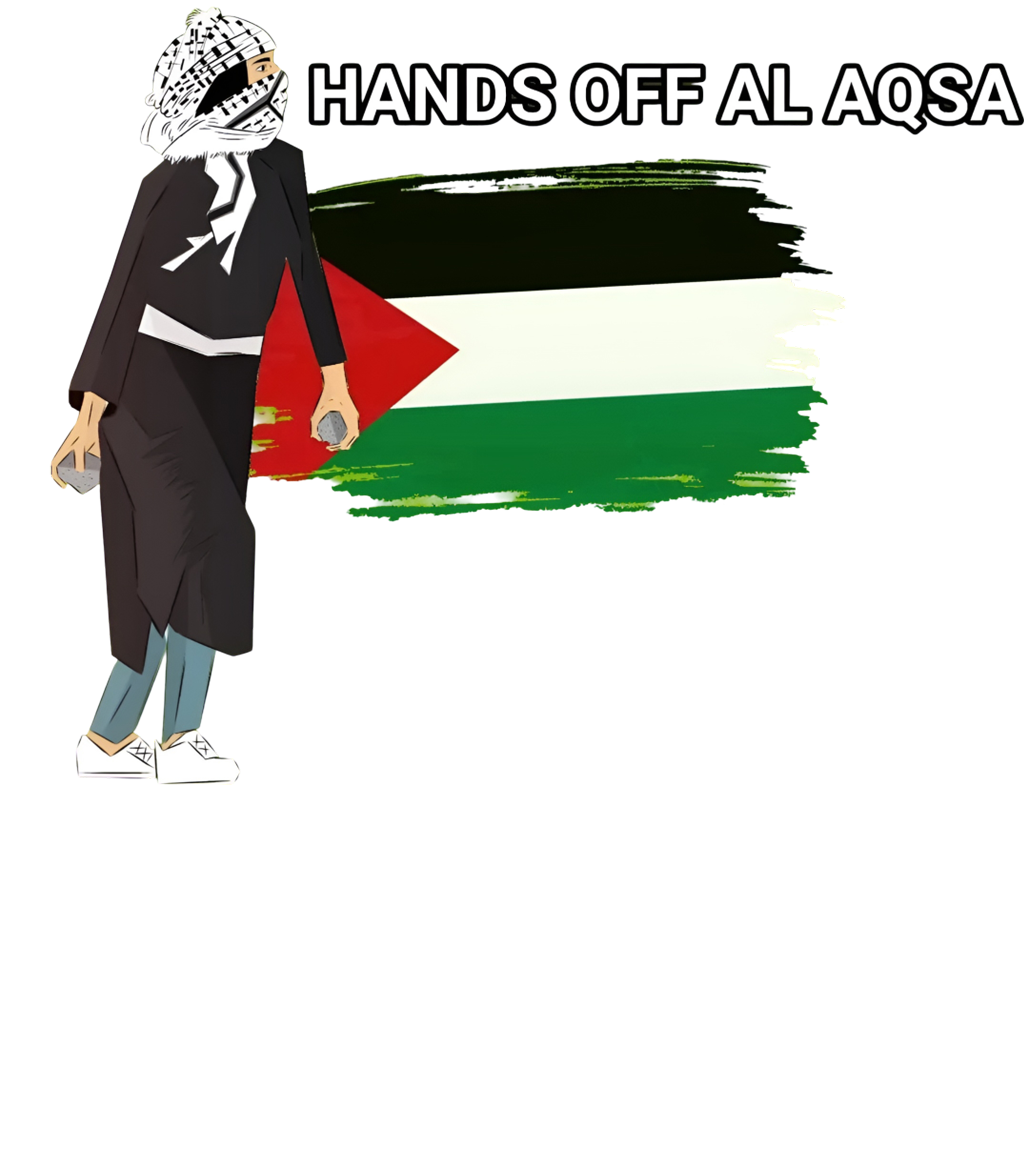 Hand Off ALAQSA T-shirt by Bhat Mohammad Emaad