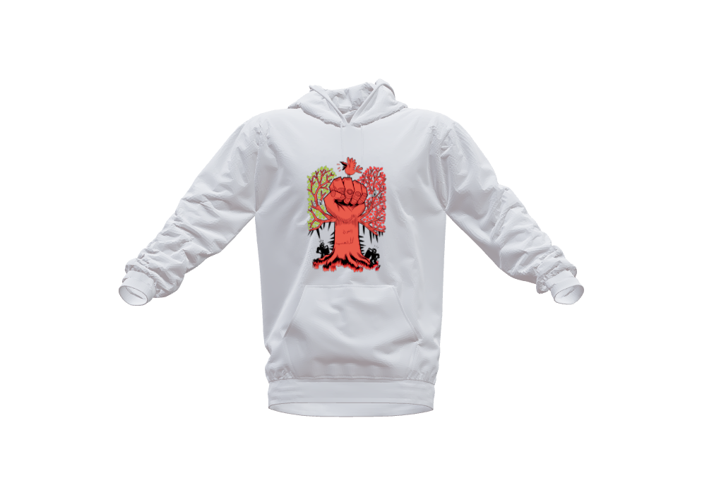 Fight hoodie by Bhat Mohammad Emaad