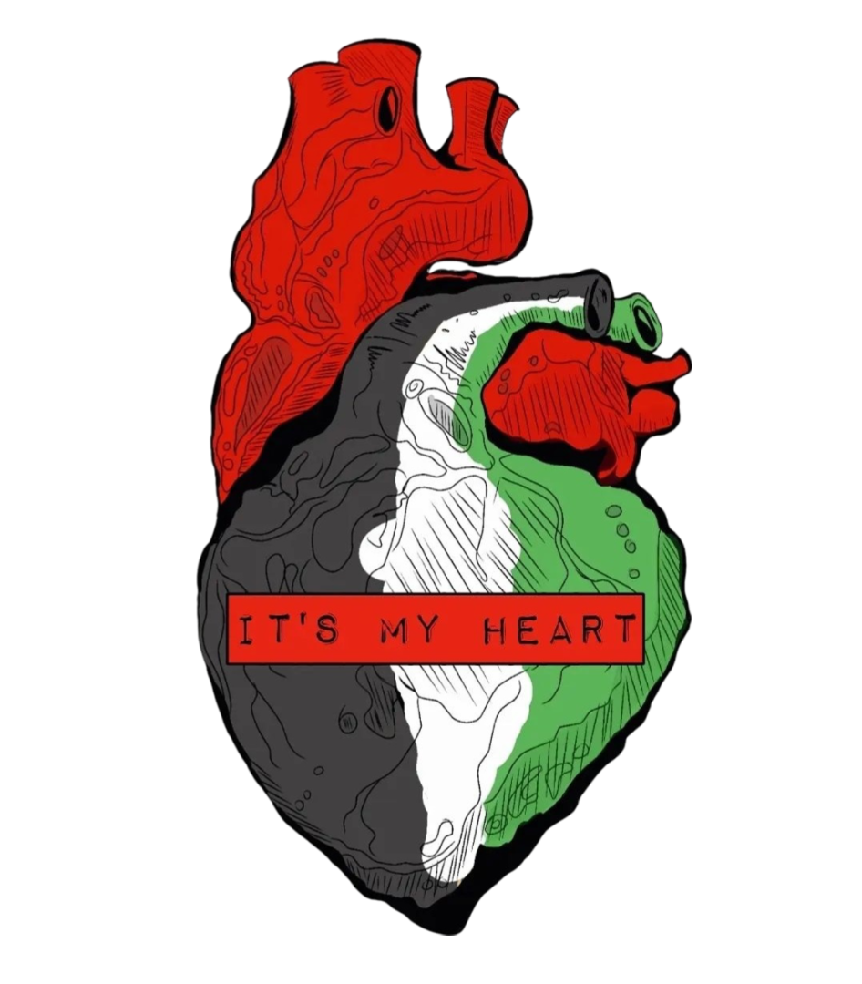 Heart of Palestine Mug by Bhat Mohammad Emaad