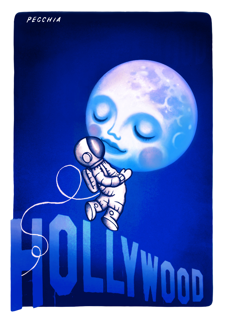 Moon Hollywood - Sweatshirt by Andrea Pecchia