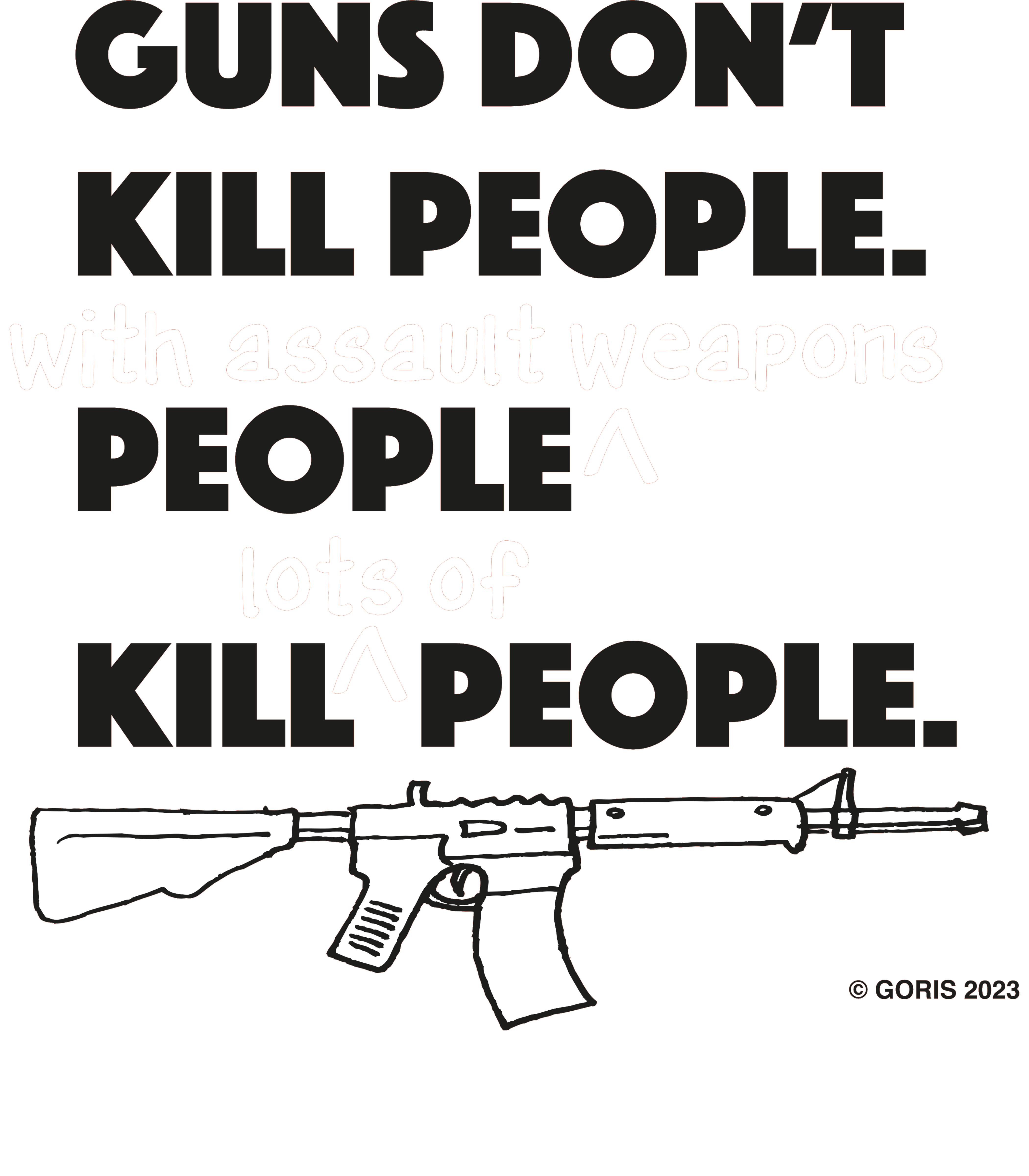 Guns don't kill people - Mug by Dennis Goris