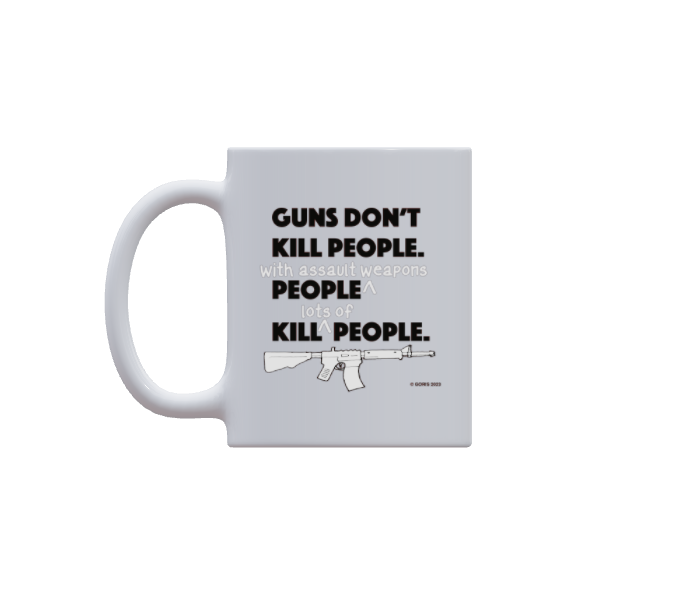 Guns don't kill people - Mug by Dennis Goris