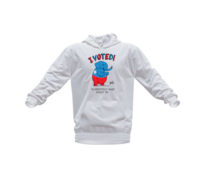 I voted GOP - Hoodie by Dennis Goris