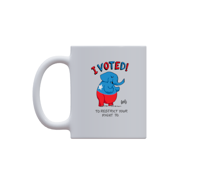 I voted GOP - Mug by Dennis Goris