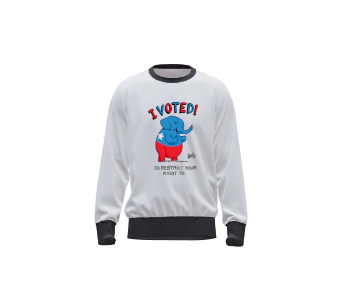 I voted GOP - Sweatshirt by Dennis Goris