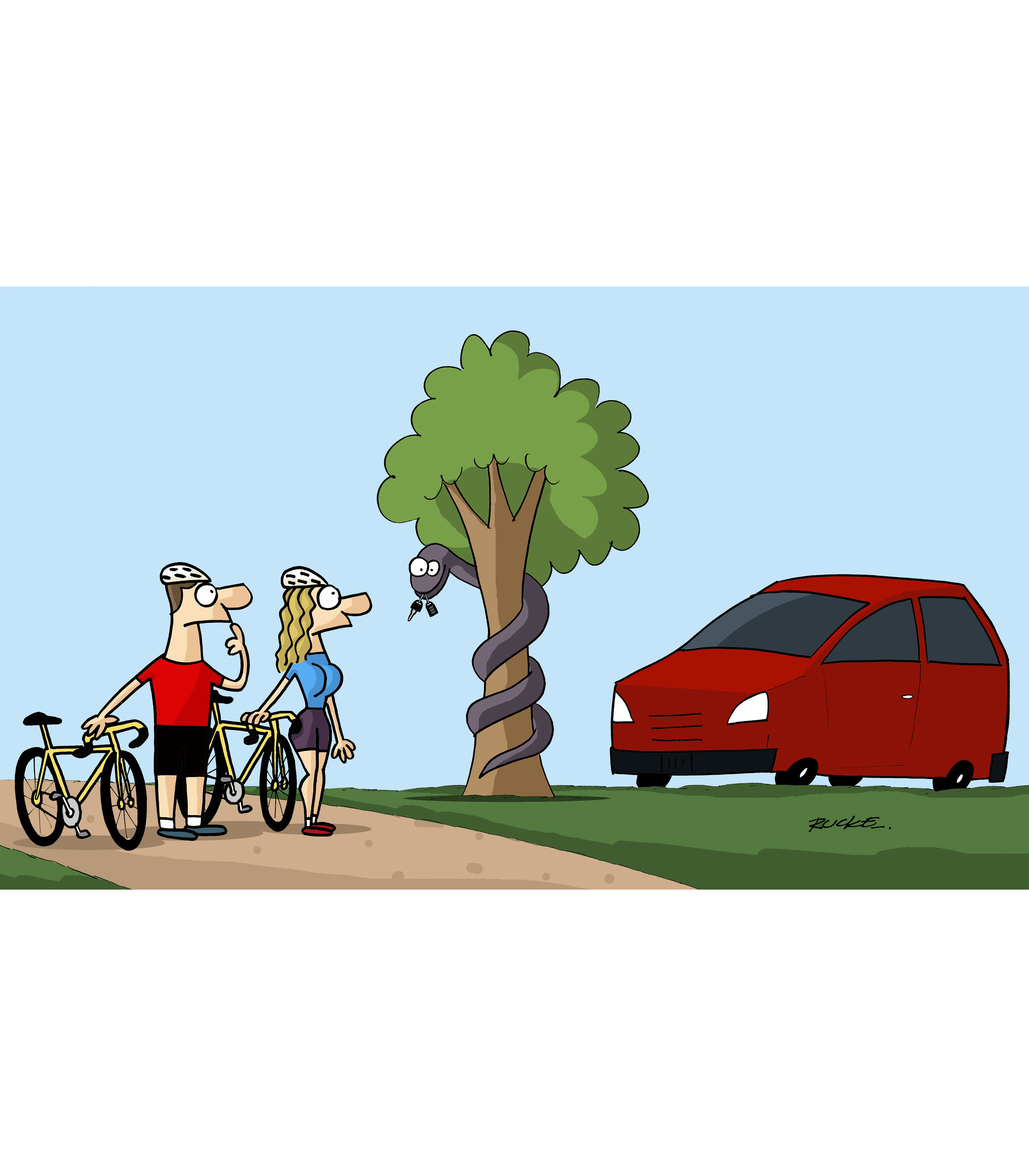 Adam and Eve- T Shirt by Rucke Souza