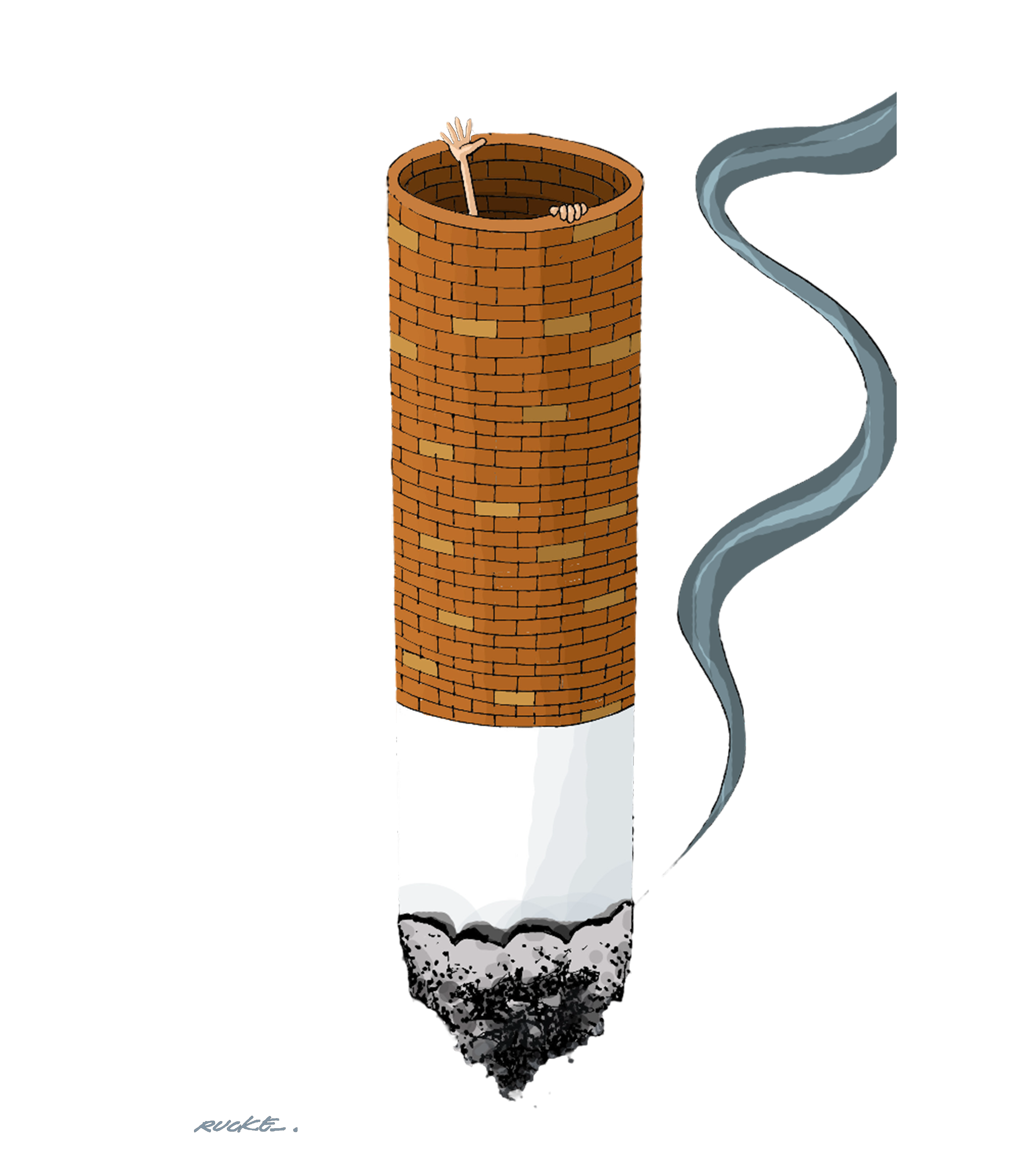Cigarette - Mug by Rucke Souza