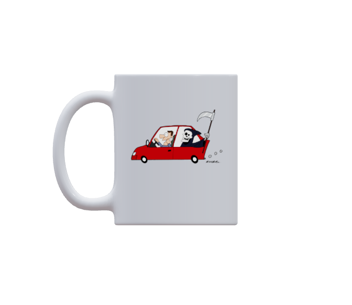 A Death Hitch Hike -Mug by Rucke Souza