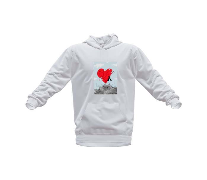 Broken Heart- Hoodie by Oguz Gurel