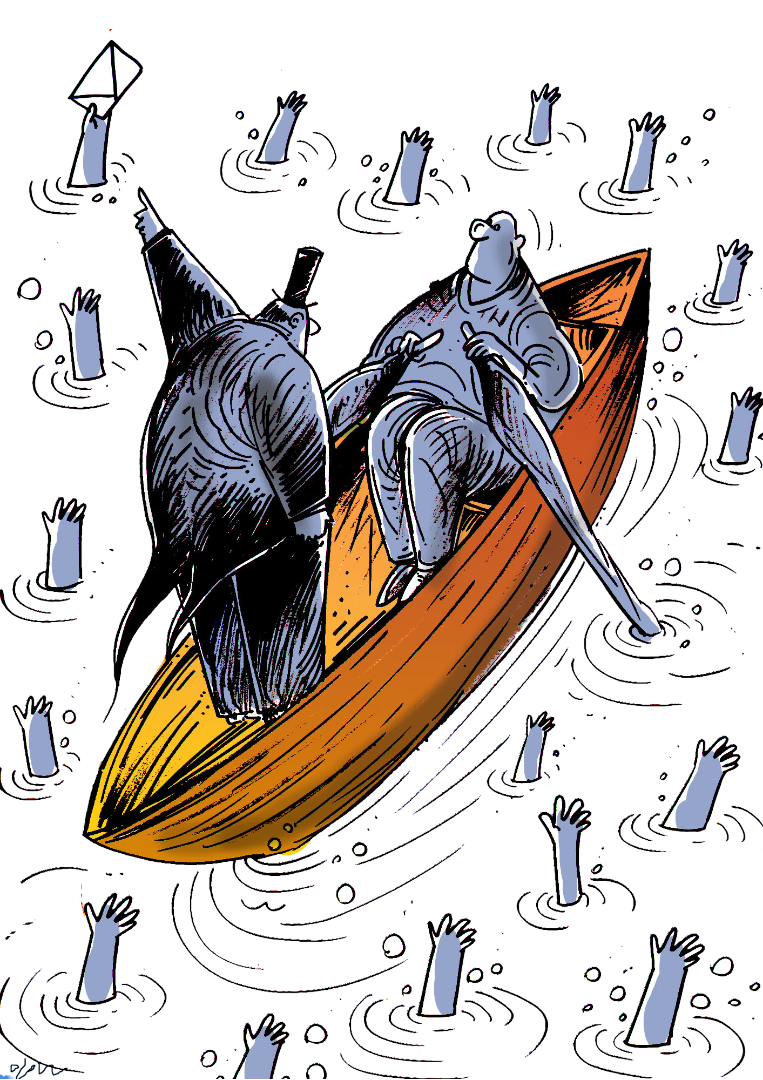 Boat- Sweatshirt by Oguz Gurel