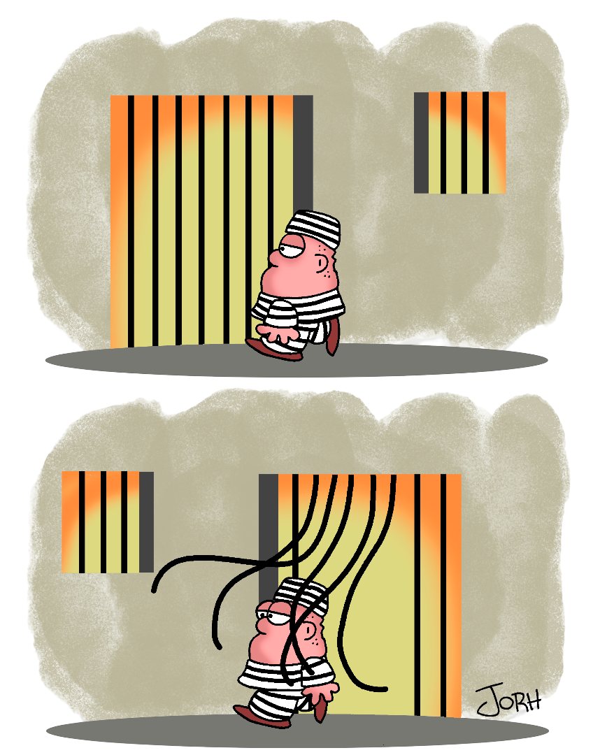 Jail - T-Shirt by Jorge Luis " Johr" Lepera