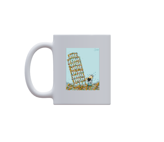 Leaning Tower- Mug by Jorge Luis " Johr" Lepera