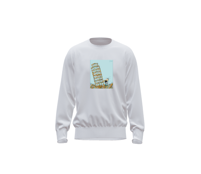 Leaning Tower- Sweatshirt by Jorge Luis " Johr" Lepera