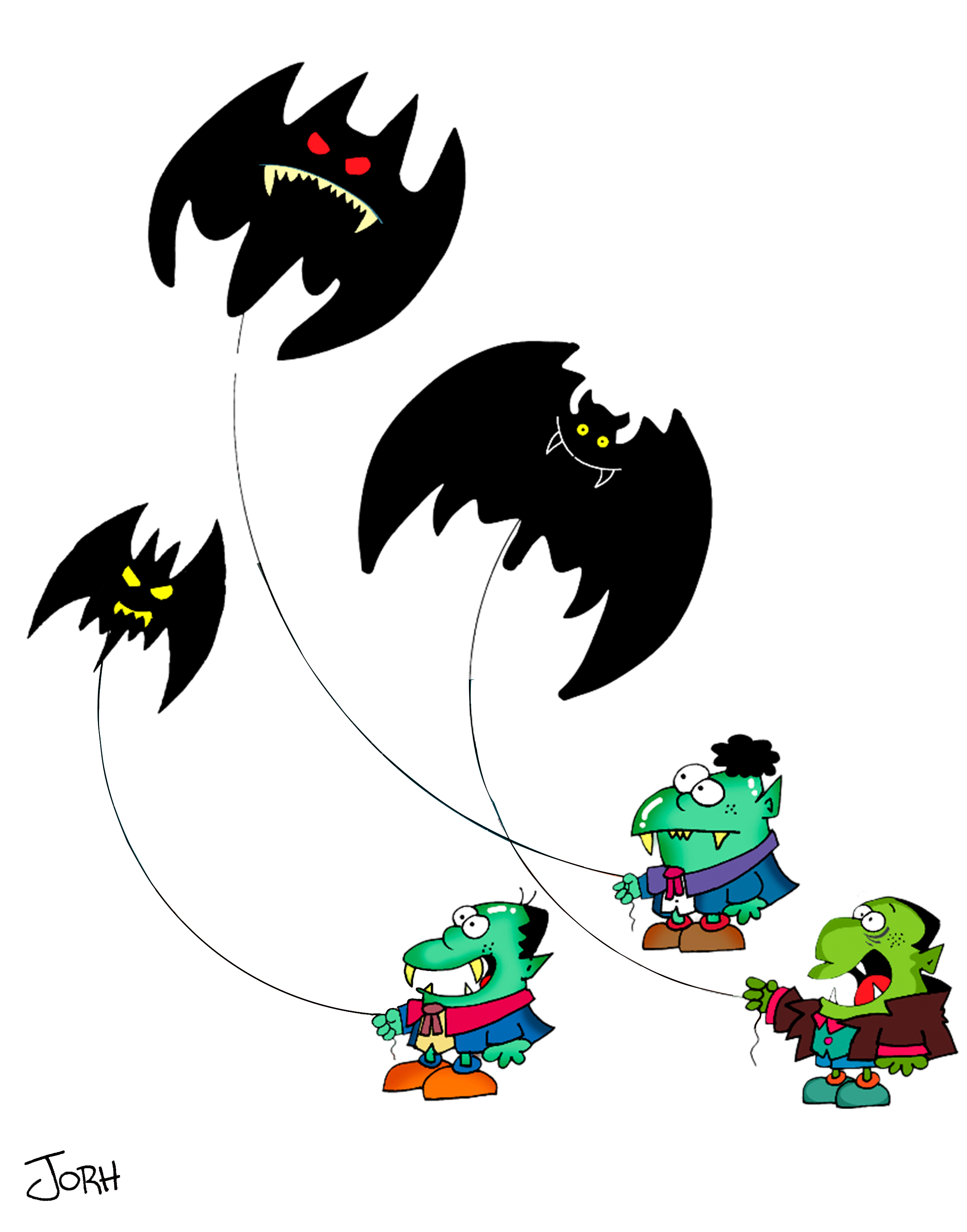 Kites - T- Shirt by Jorge Luis "Johr" Lepera