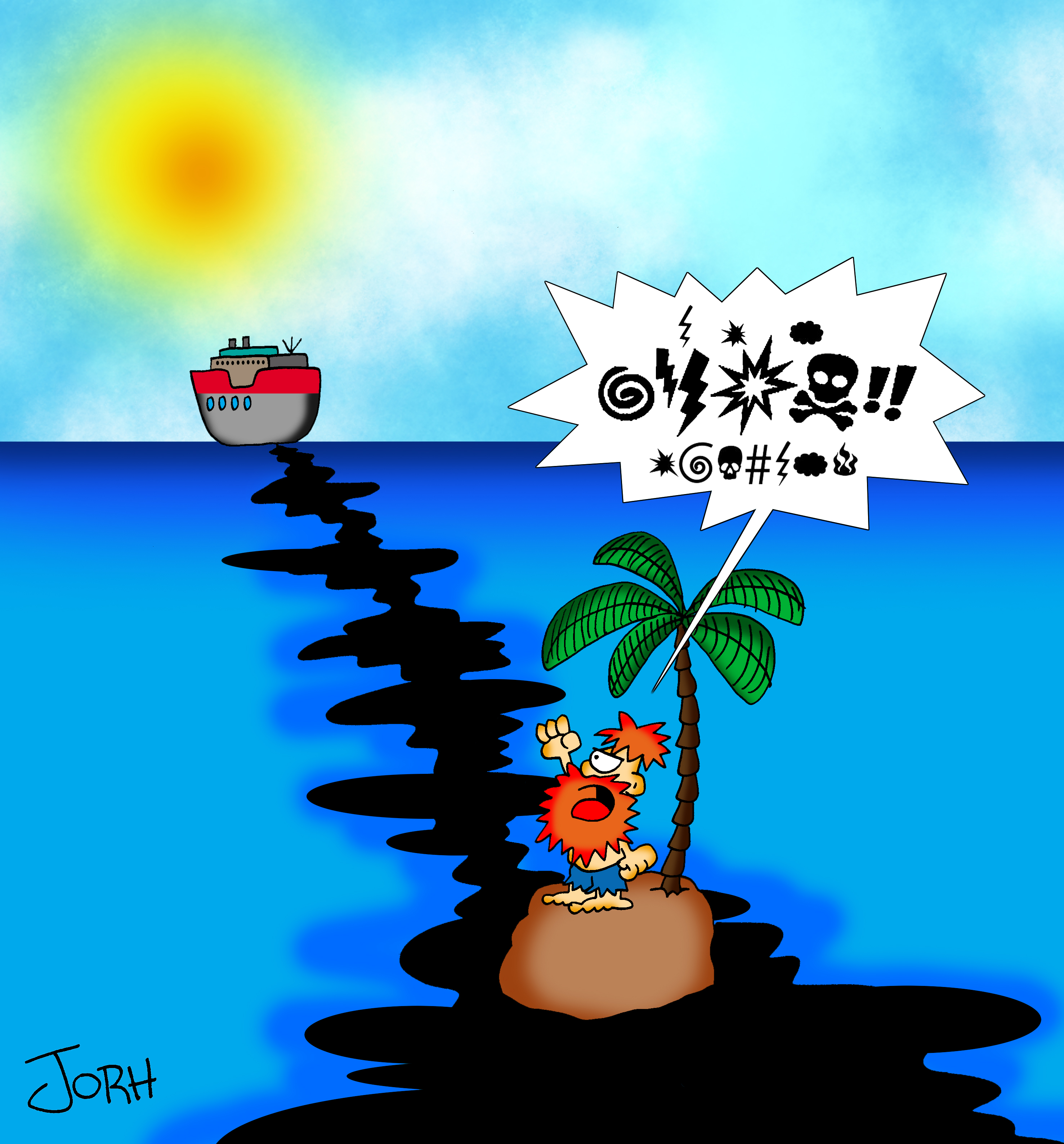 Island- Sweatshirt by Jorge Luis "Johr" Lepera