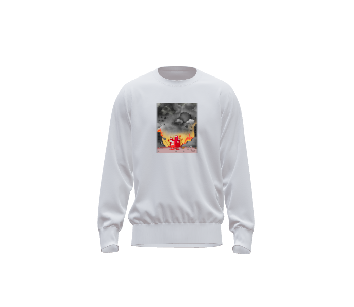 Fire- Sweatshirt by Jorge Luis "Johr" Lepera