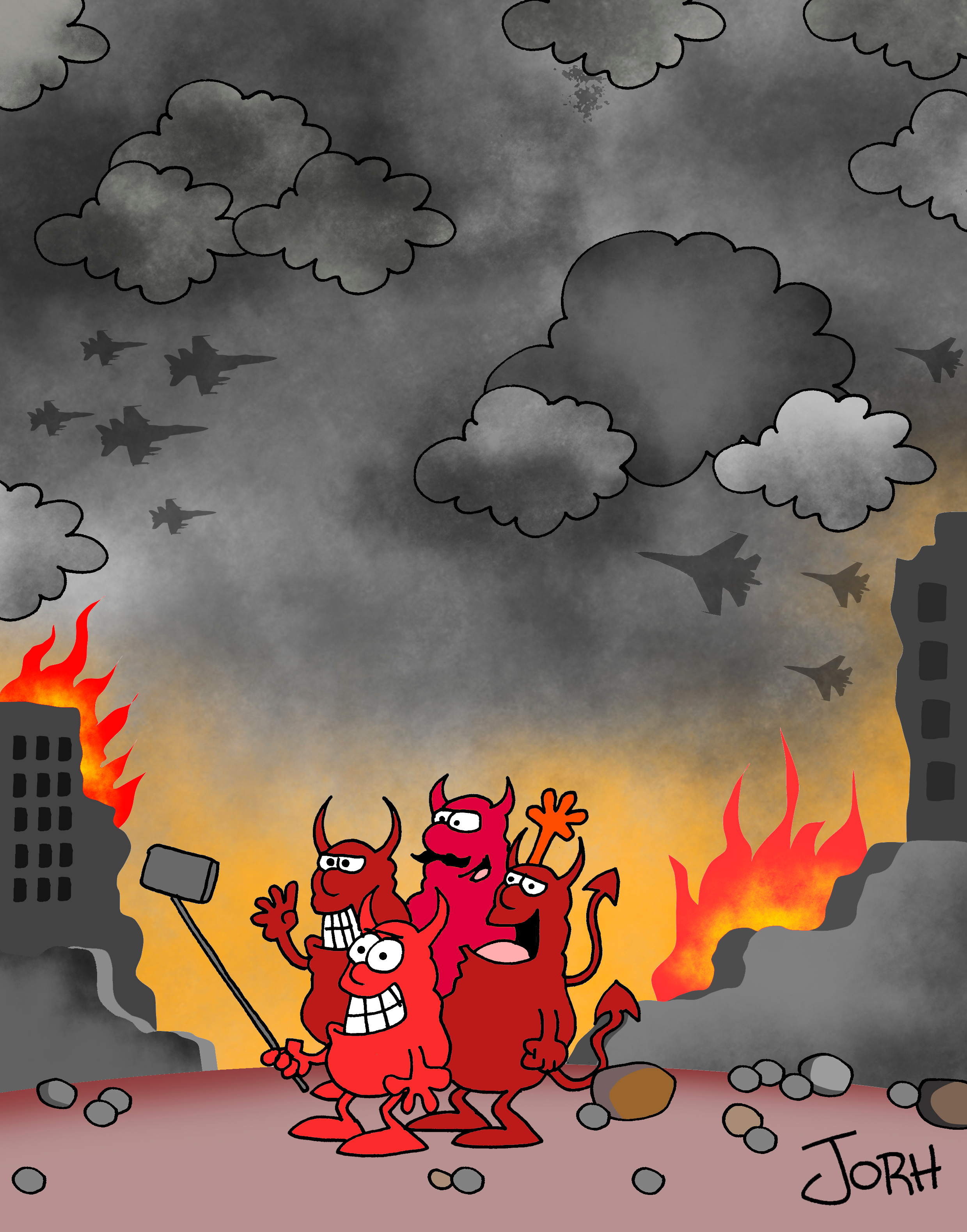 Fire- T-shirt by Jorge Luis "Johr" Lepera