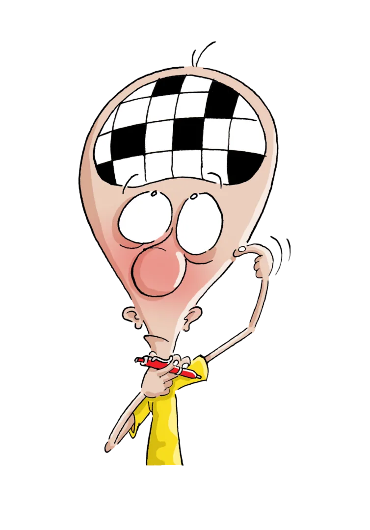 Crossword Puzzle Head