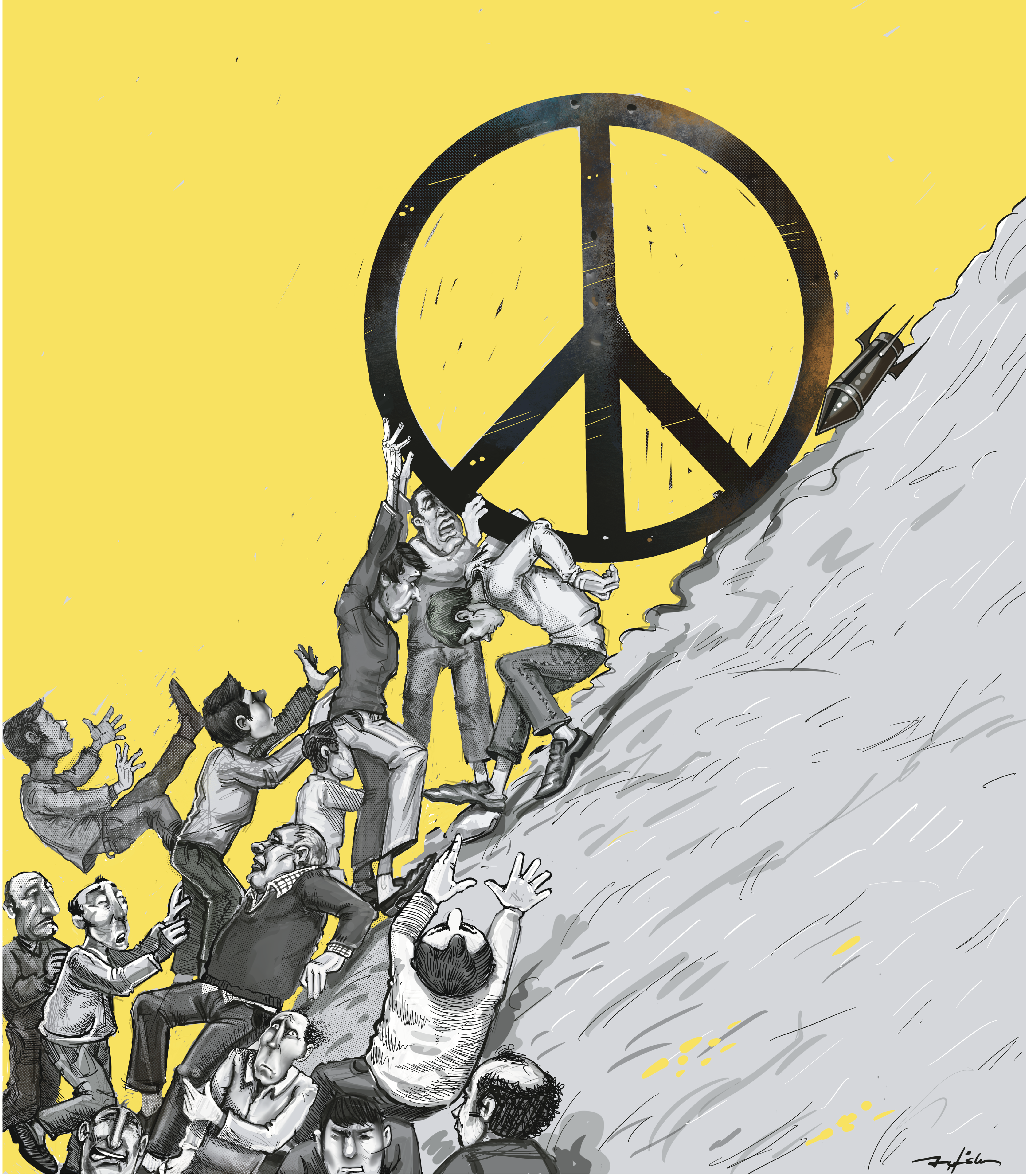 Peace - T-shirt by Halit Kurtulmus Aytoslu