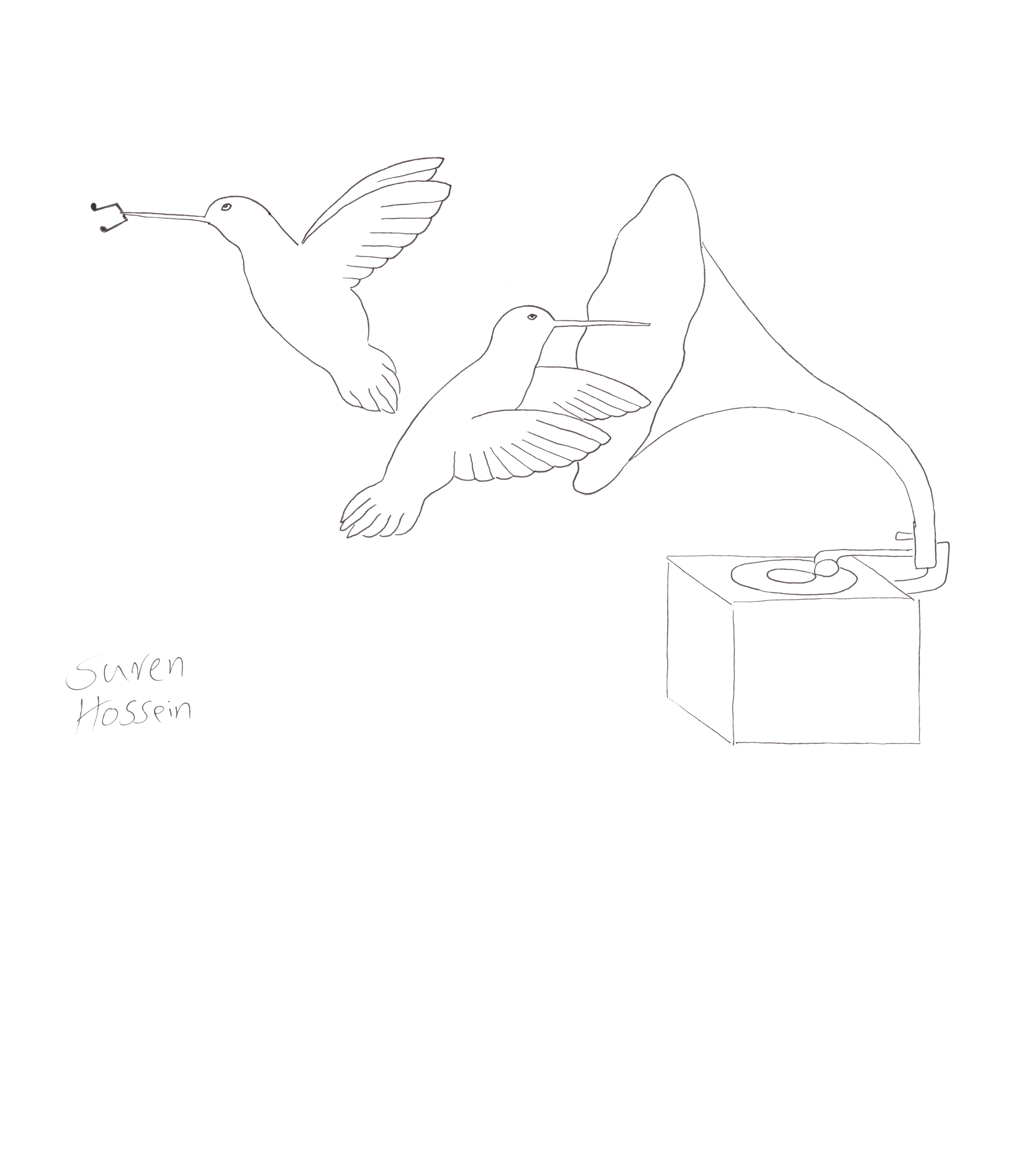 Birds & Music - Sweatshirt by Suren Hossein