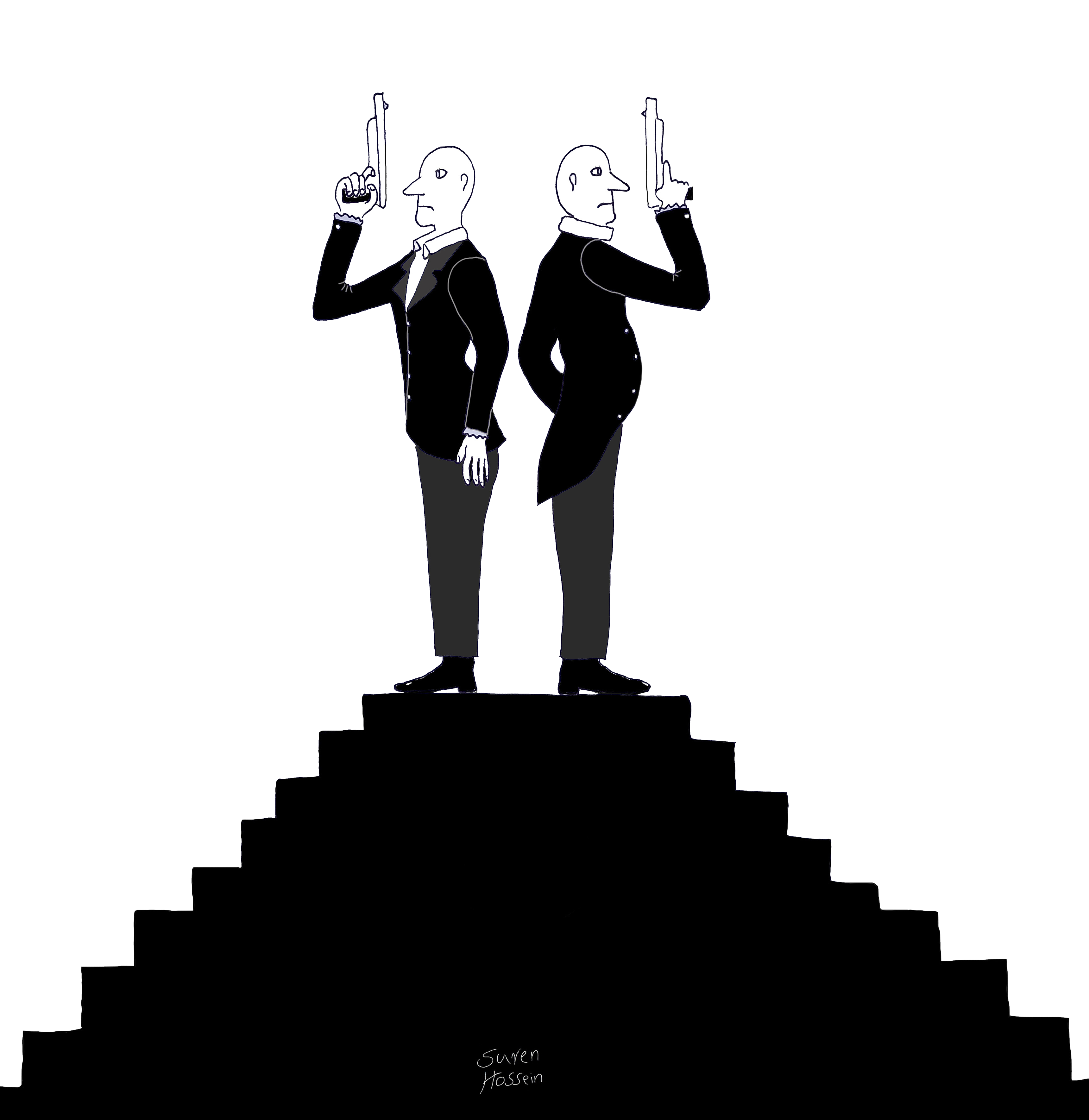 Men & Guns- Hoodie by Suren Hossein