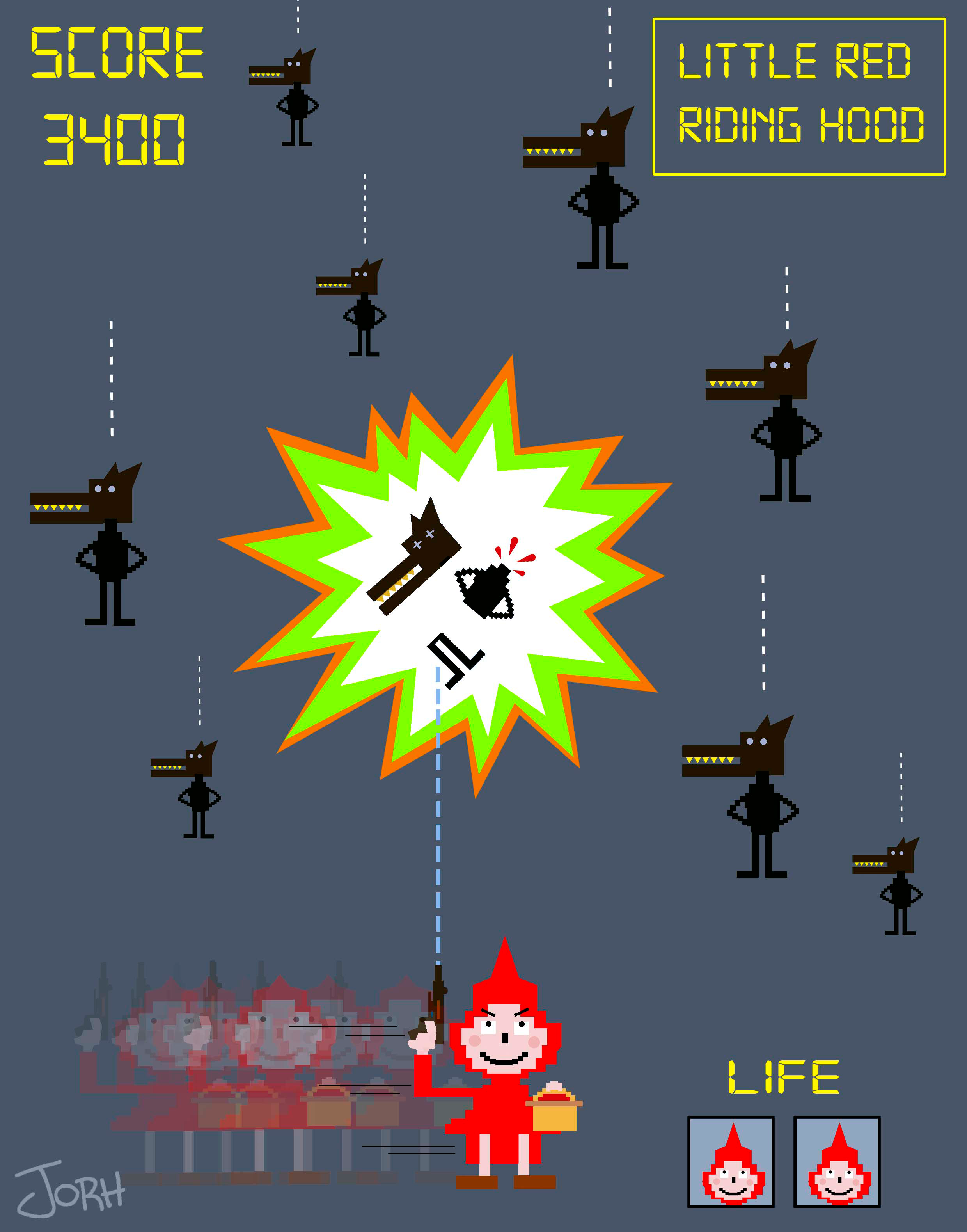 Little Red Riding Hood - Sweatshirt by Jorge Luis "Johr" Lepera