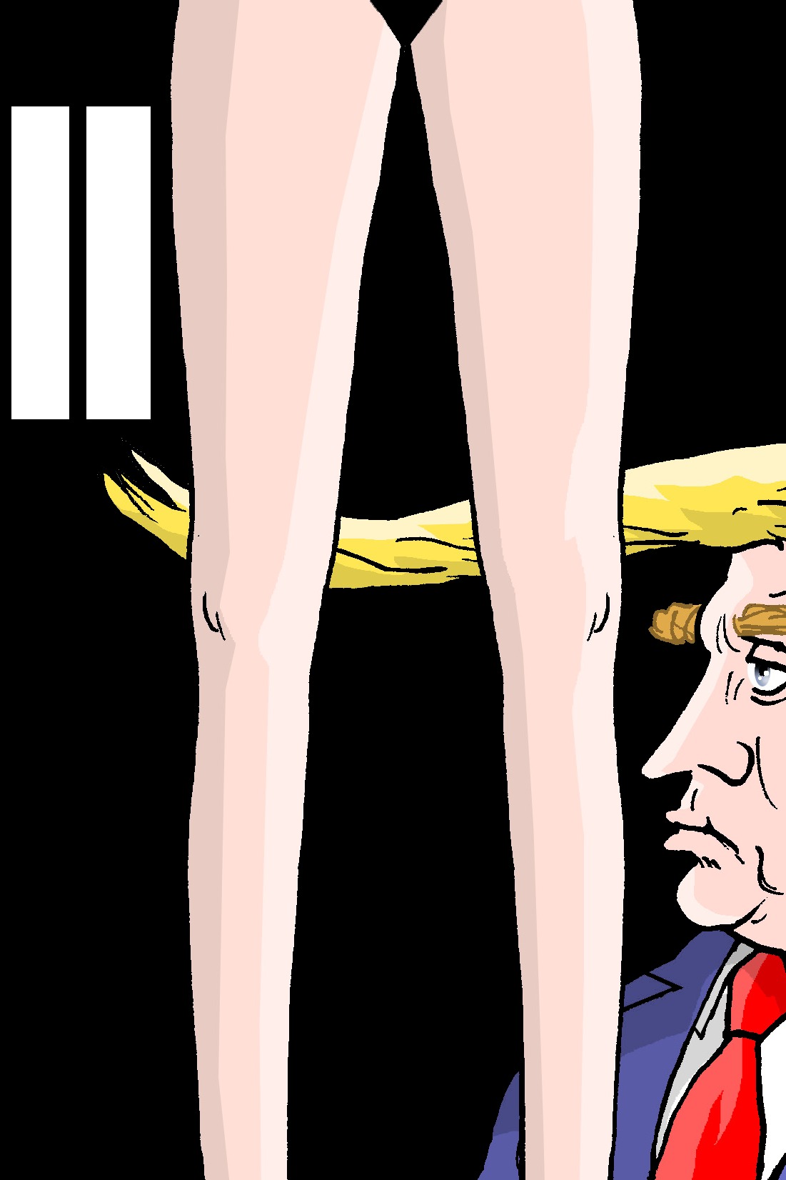 Trump and girls