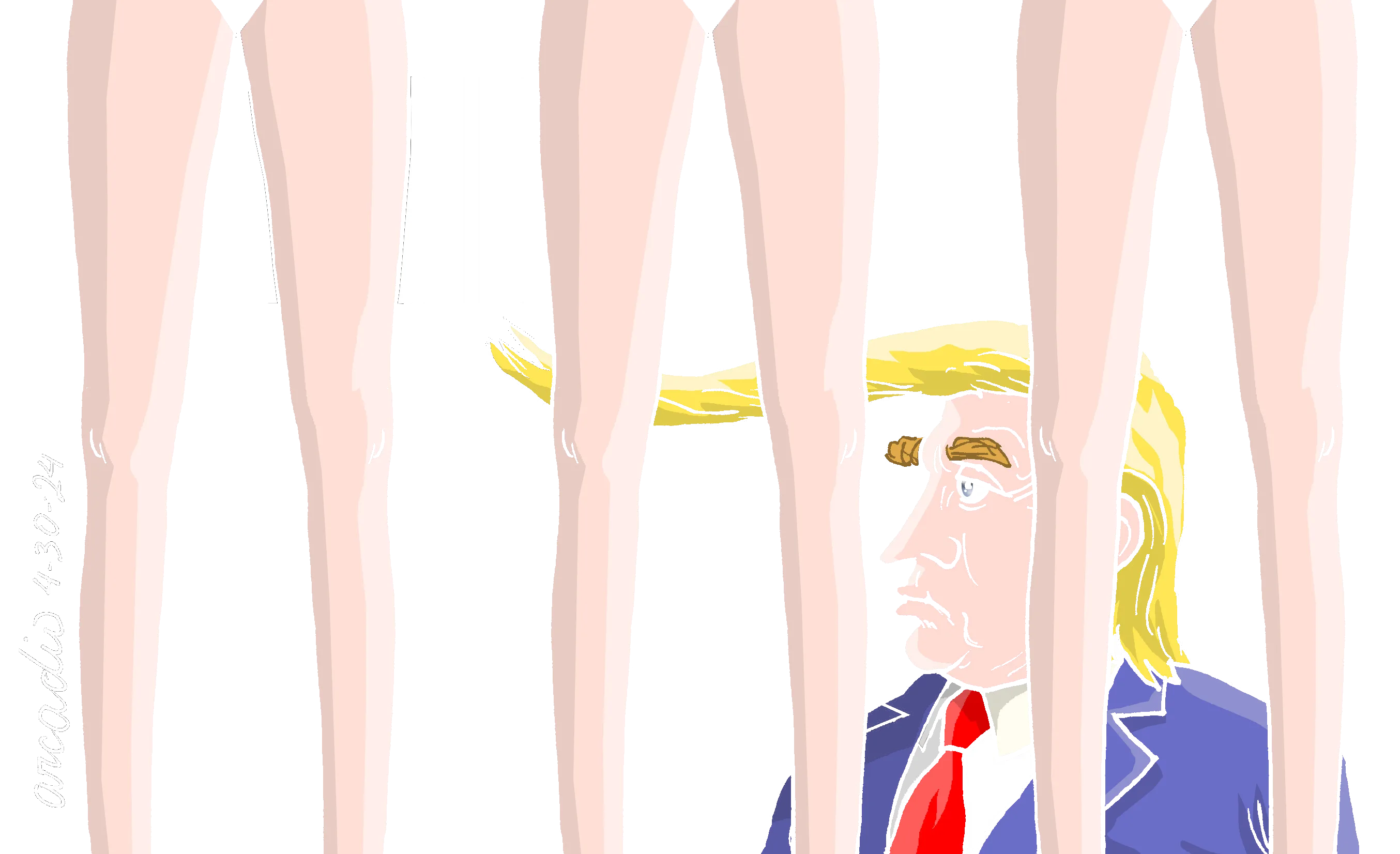 Trump and girls