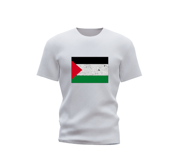 Free Palestine- T-Shirt by Fadi  "FadiToon" Abou Hassan