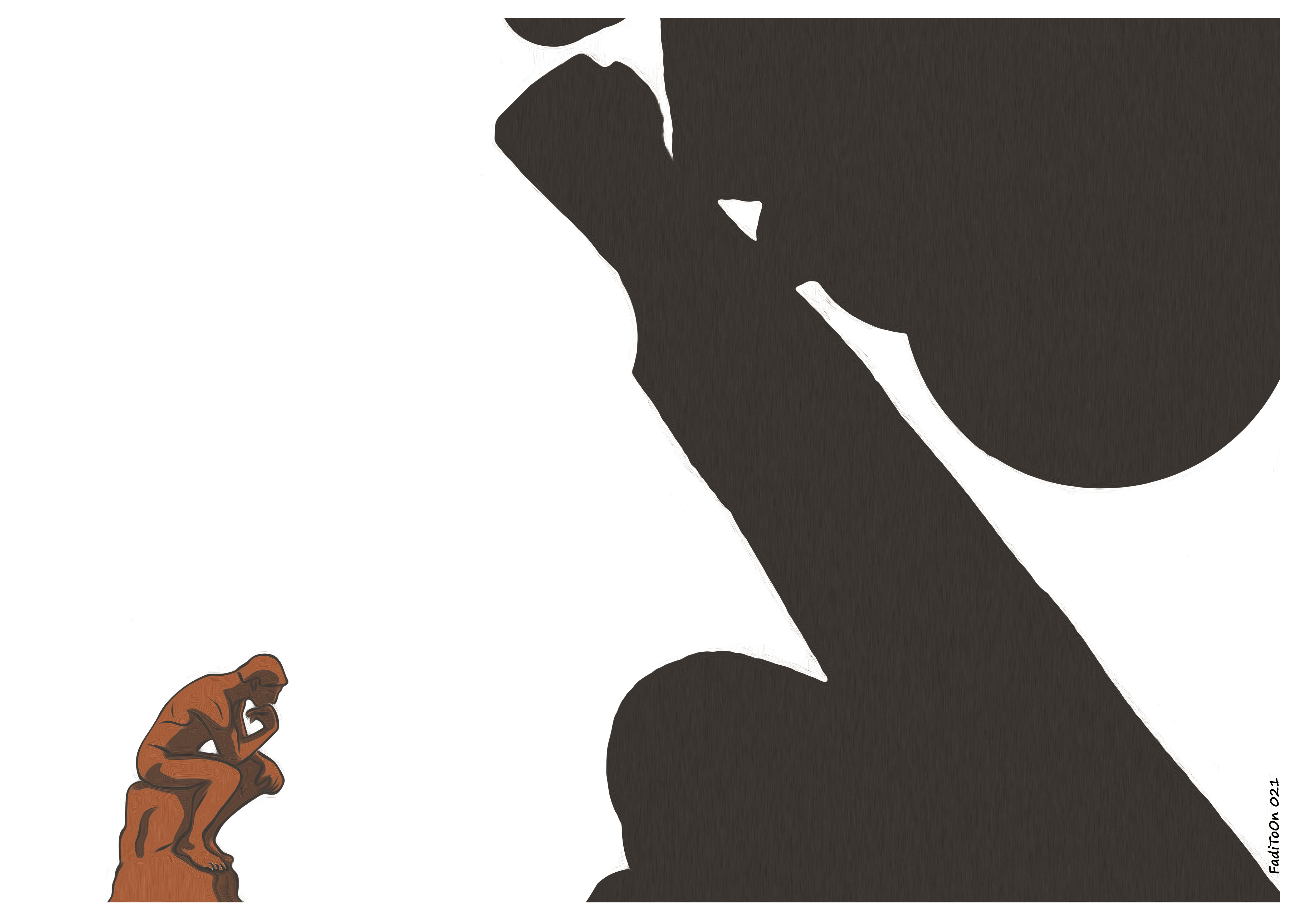 Sshhhhh - Hoodie by Fadi "FadiToon" Abou Hassan