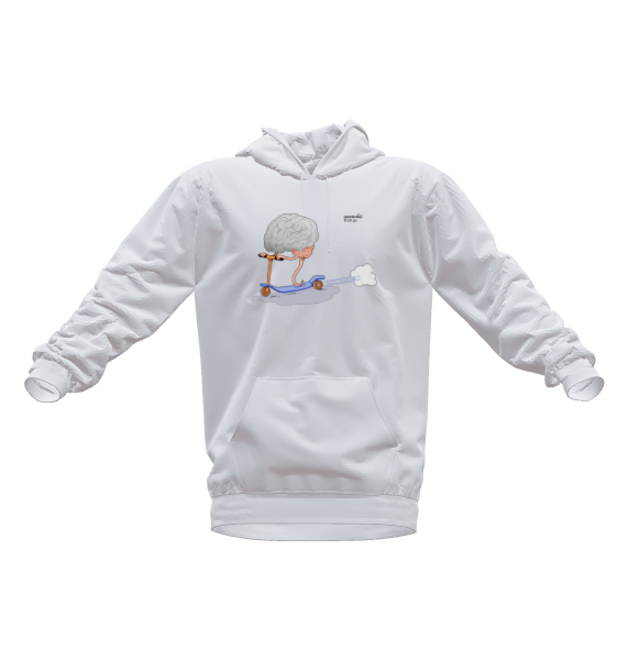 Brains on the Run- Hoodie by Arcadio Esquivel