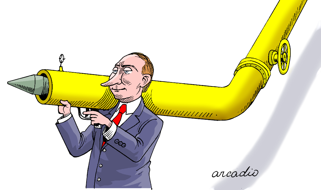 Putin's Gas- T-shirt by Arcadio Esquivel