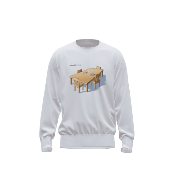 The Table- Sweatshirt by Arcadio Esquivel