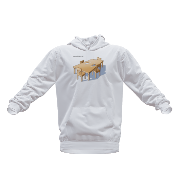 The Table- Hoodie by Arcadio Esquivel