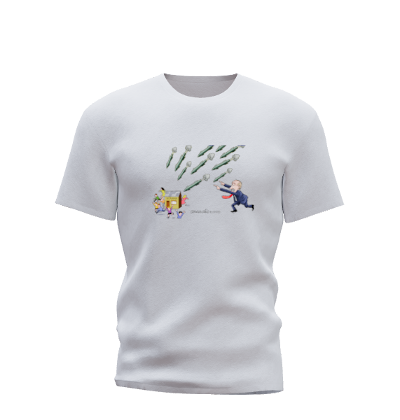 Missiles VS Civilians- T-shirt by Arcadio Esquivel