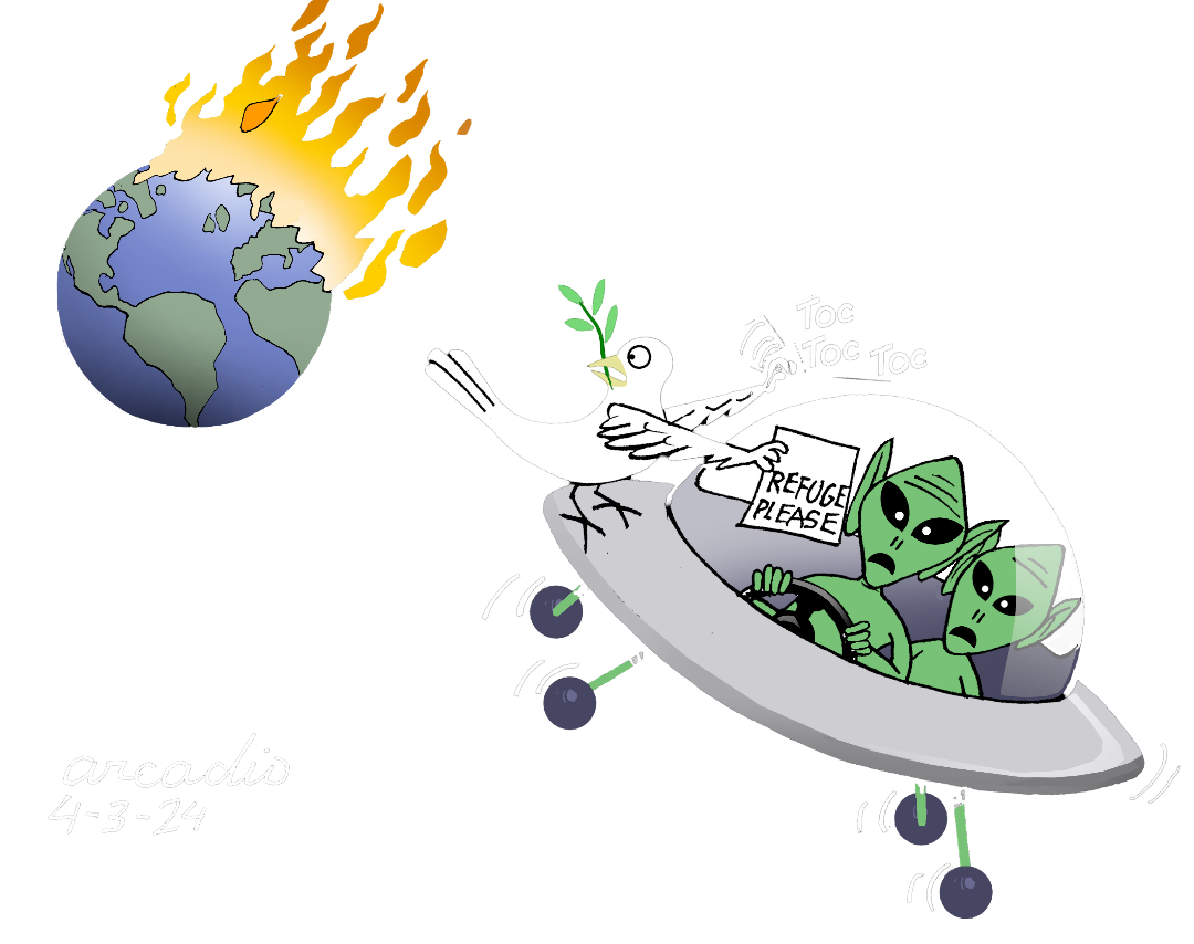 Freedom & Fire - Mug by Arcadio Esquivel