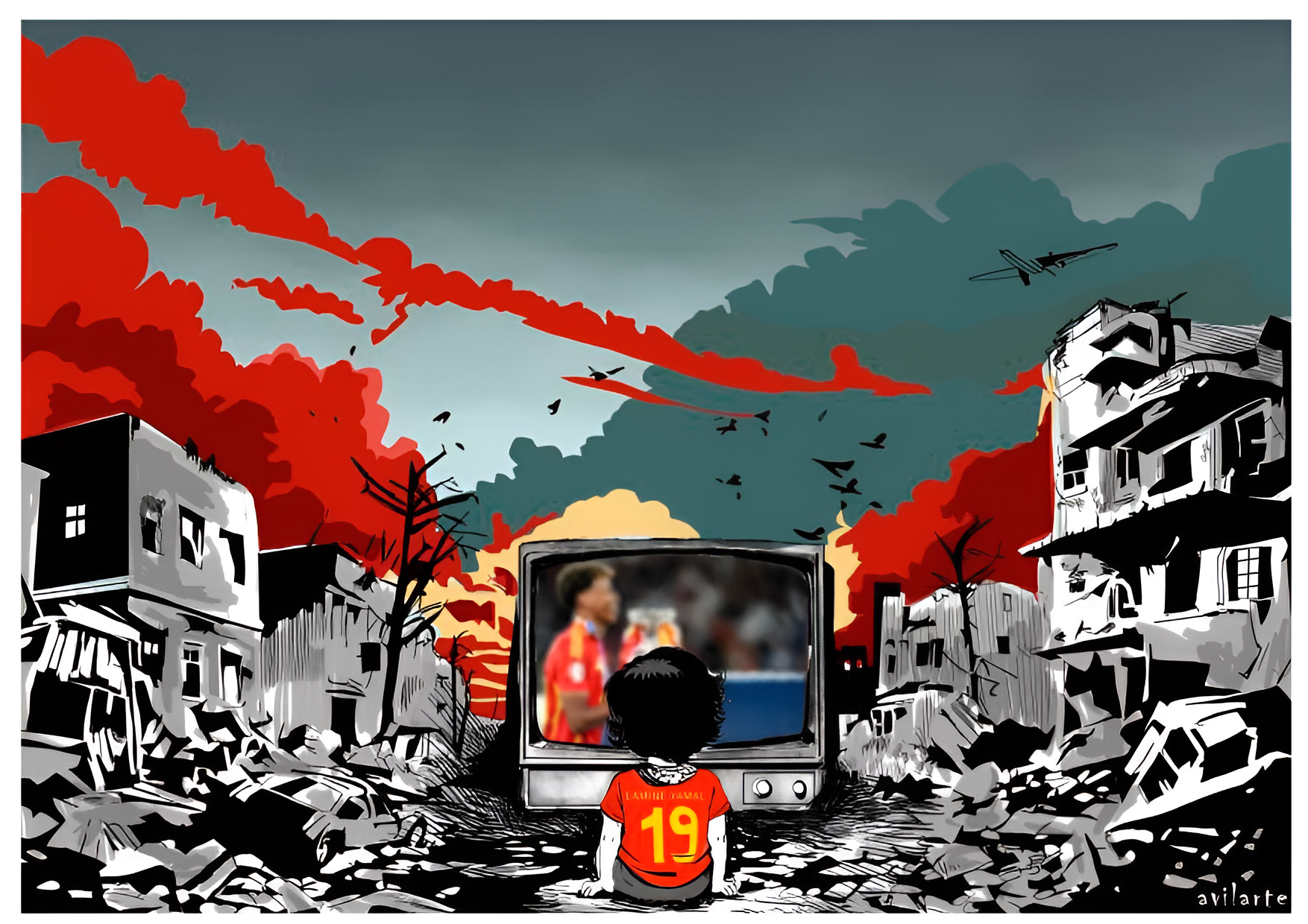 Spain & Euro Cup- T-shirt by Jose Rodriguez Avila